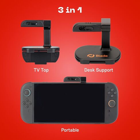 BLADE – Mini Camera 1080p Switch 2, 3 in 1, Portable, Desktop, TV, Stand Included, FullHD, Privacy Cover, Compact and Functional, 30fps in Saudi Arabia