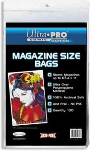 Ultra Pro Magazine Size Bags 100 Acid Free Bags in Saudi Arabia