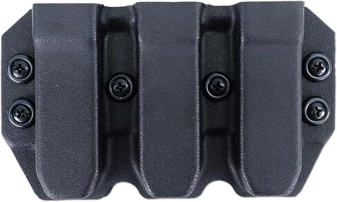 Kydex Duty Style Triple Mag Carrier | Veteran Made in The USA | Premium Mag Holster Pouch with Combat Belt Clip for Double Stack Mags in Saudi Arabia