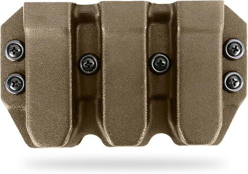 Kydex Duty Style Triple Mag Carrier | Veteran Made in The USA | Premium Mag Holster Pouch with Combat Belt Clip for Double Stack Mags in Saudi Arabia