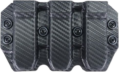 Kydex Duty Style Triple Mag Carrier | Veteran Made in The USA | Premium Mag Holster Pouch with Combat Belt Clip for Double Stack Mags in Saudi Arabia