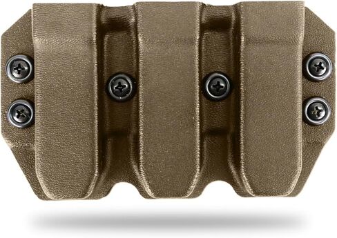 Kydex Duty Style Triple Mag Carrier | Veteran Made in The USA | Premium Mag Holster Pouch with Combat Belt Clip for Double Stack Mags in Saudi Arabia