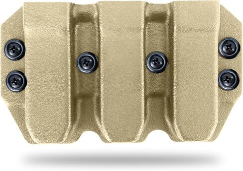 Kydex Duty Style Triple Mag Carrier | Veteran Made in The USA | Premium Mag Holster Pouch with Combat Belt Clip for Double Stack Mags in Saudi Arabia