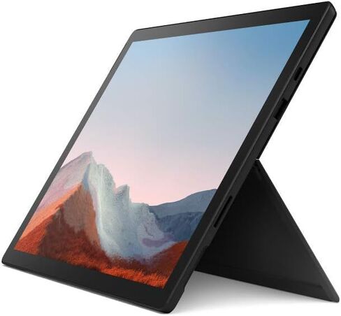 كمبيوتر لوحي Microsoft Surface Pro 7+ بشاشة لمس 12.3 بوصة (2736 × 1824) كمبيوتر محمول، Intel Core i5-1135G7، ذاكرة الوصول العشوائي 8 جيجابايت، 256 جيجابايت SSD، كاميرا، Windows 11 Pro أسود (متجدد) in Saudi Arabia