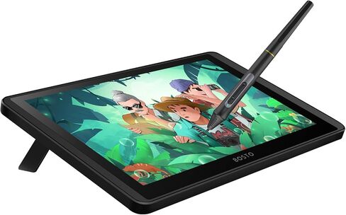 Yosoo BOSTO 12HD A H LCD Graphics Drawing Tablet Monitor 11.6 Inch 1366x768 Display 8192 Pressure Level Tilt Function for MacOS Users USB Powered Low Consumption Drawing in Saudi Arabia
