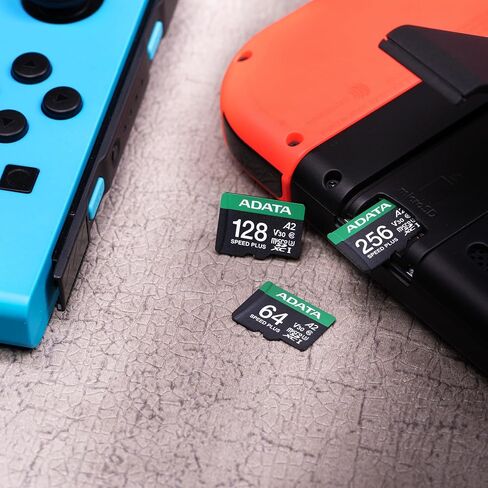ADATA 256GB Speed Plus MicroSDXC UHS-I U3 Class 10 Memory Card with Adapter Color Black with Green in Saudi Arabia
