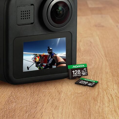 ADATA 256GB Speed Plus MicroSDXC UHS-I U3 Class 10 Memory Card with Adapter Color Black with Green in Saudi Arabia