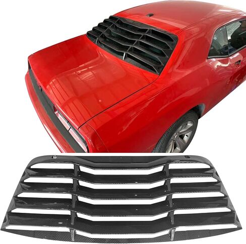 FreeMotor802 نافذة خلفية كوفرات متوافقة مع 2008-2023 دودج تشالنجر ، Gloss Black Rain Guard الظل تنفيس الشمس الظل غطاء خلفي الزجاج الأمامي ليفر in Saudi Arabia
