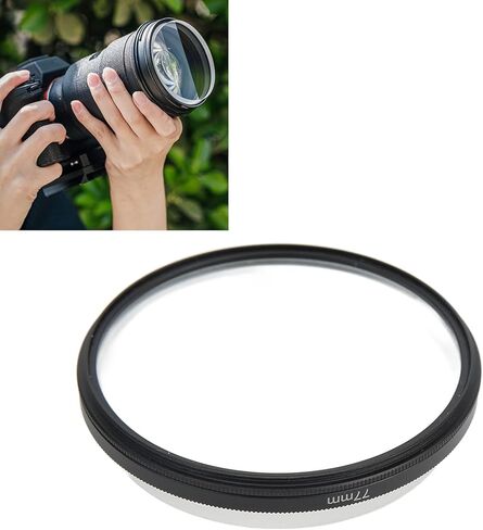 Double Sided Camera Filter, 77mm Camera Lens Effect Filter Photography Prism with Effect Kaleidoscope Special Effect Filter for Selfie Video in Saudi Arabia