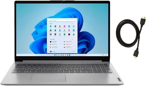 كمبيوتر محمول Lenovo IdeaPad 1i مقاس 15.6 بوصة عالي الدقة|Intel Core i5-1335U|رسومات Intel Iris Xe|كاميرا ويب|Copilot|رمادي| ذاكرة وصول عشوائي (RAM) سعة 16 جيجابايت | محرك أقراص SSD سعة 256 جيجابايت |Windows 11 Home |حزمة مع كابل HDMI in Kuwait