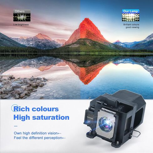ELPLP57 V13H010L57 استبدال المصباح الكهربي مع السكن لإبسون EB-440W/EB-450W /450Wi /460/460/450WiEDU/460iEDU/460EDU in Saudi Arabia
