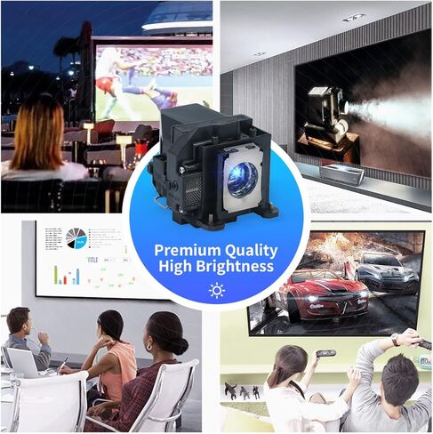 ELPLP57 V13H010L57 استبدال المصباح الكهربي مع السكن لإبسون EB-440W/EB-450W /450Wi /460/460/450WiEDU/460iEDU/460EDU in Saudi Arabia