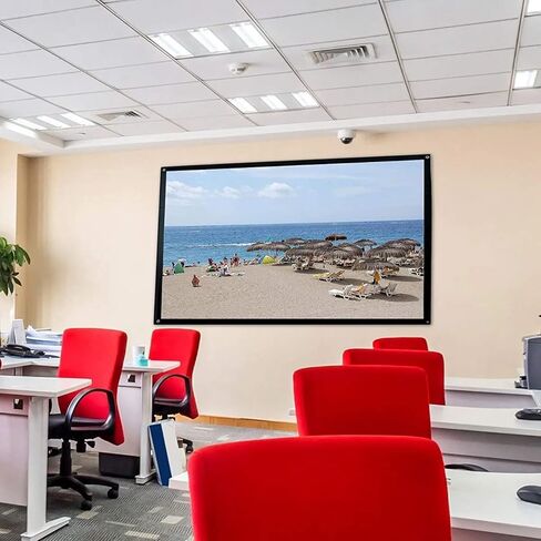 Projector Screen,100 inch Portable Foldable Projection Screen 16:9 Indoor Outdoor Projector Movies Screen, Projector Screen for Home Theater Backyard Cinema in Saudi Arabia