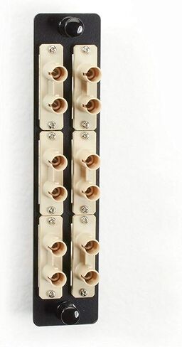 Black Box HIGH Density Adapter Panel, Bronze Sleeves, 6 ST DUPLEPAIRS, Beige in Saudi Arabia