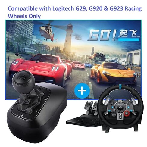 DOYO Gear Shifter for Logitech G29، محولات تروس عجلة السباق، ناقل حركة متين بنمط H بـ 6 سرعات مع عكس الدفع للأسفل، حامل آمن لمحاكاة السباق in Saudi Arabia