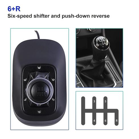 DOYO Gear Shifter for Logitech G29، محولات تروس عجلة السباق، ناقل حركة متين بنمط H بـ 6 سرعات مع عكس الدفع للأسفل، حامل آمن لمحاكاة السباق in Saudi Arabia