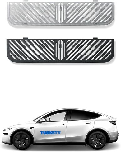 Accessories for Tesla Model Y Juniper 2025 2026 2PCS Rear Under Seat Floor Air Vent Cover for Model Y Juniper Accessories - Air Condition Outlet Grille Protector Flow Vent Grille Protection in Saudi Arabia