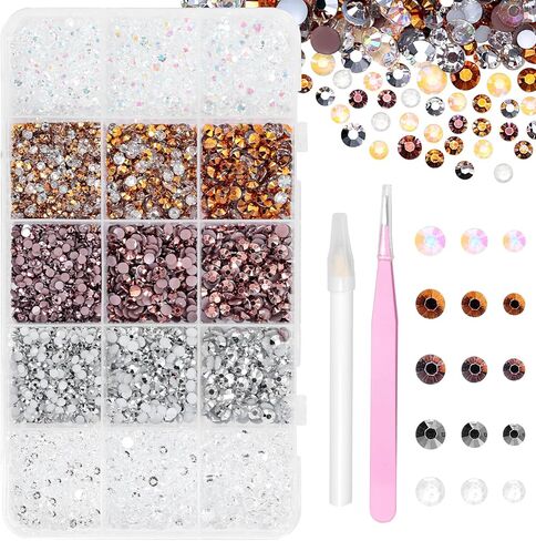 White Resin Jelly Rhinestones for Crafting Bedazzling Gems for Acrylic Nails Art DIY in Saudi Arabia