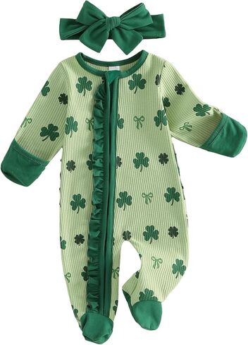 My First Easter Baby Girl Outfit Carrot Bunny Romper Jumpsuit Ruffle Butt Newborn 1st Easter One Piece Clothes in Saudi Arabia