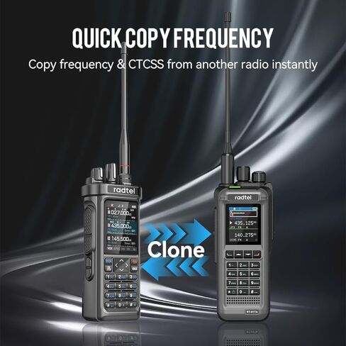 راديو Radtel RT-950 PRO ham، GPS/APRS، جهاز اتصال لاسلكي بقدرة 10 واط، جهاز إرسال واستقبال محمول طويل المدى، AM/FM/CB/SW، برمجة تطبيقات بلوتوث، محلل الطيف (مع هوائي * 2، كابل برمجة) in Saudi Arabia