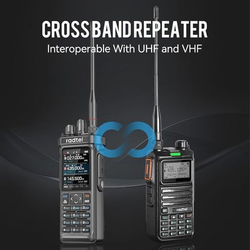راديو Radtel RT-950 PRO ham، GPS/APRS، جهاز اتصال لاسلكي بقدرة 10 واط، جهاز إرسال واستقبال محمول طويل المدى، AM/FM/CB/SW، برمجة تطبيقات بلوتوث، محلل الطيف (مع هوائي * 2، كابل برمجة) in Saudi Arabia