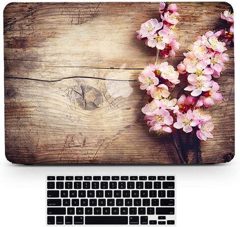 حالة صعبة لـ MacBook Pro13 A2251/A2289/A2159/A1706/A1708/A1989 حبة خشبية زهرة زهرة زهرة الزهور. in Kuwait