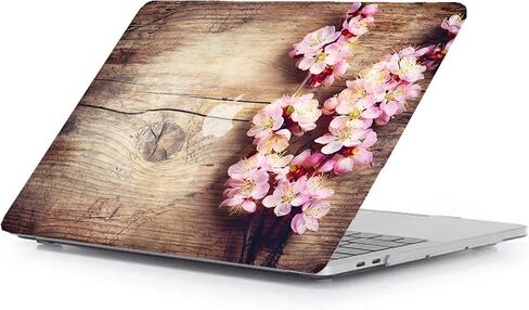حالة صعبة لـ MacBook Pro13 A2251/A2289/A2159/A1706/A1708/A1989 حبة خشبية زهرة زهرة زهرة الزهور. in Kuwait