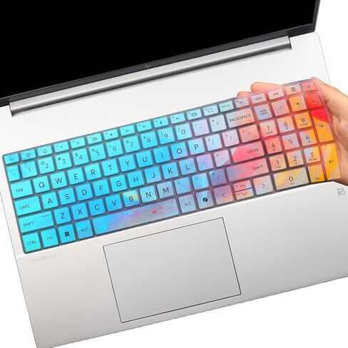 غطاء لوحة المفاتيح لجهاز HP OmniBook 7 16-az 16-ay Series 16-az0097nr 16-ay0087nr 16 بوصة، HP OmniBook 7 17.3 بوصة 17-dc Series 17-dc0097nr واقي لوحة المفاتيح (لا يناسب Omnibook X 17-dd 17t-dd) - أنيق ملون in Kuwait