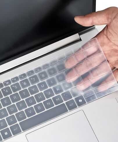 غطاء لوحة المفاتيح من السيليكون متوافق مع 2025 HP EliteBook 8 G1i G1a 14 بوصة وHP EliteBook 6 G1i G1q 14 بوصة وProBook 4 G1i G1q 14 بوصة للكمبيوتر المحمول (ليس لجهاز EliteBook Ultra G1q/G1i 14 بوصة) (شفاف) in Kuwait