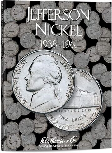 Harris Coin Folder - Nickels Plain Folder - #8HRS2682 by H.E. Harris in Kuwait