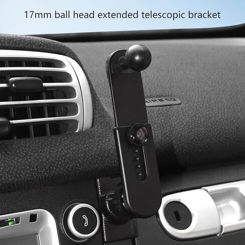 Adjustable 17mm Ball Joint Rotating Extension Arm Adapter for Vehicle Dashboard Camera & Tablet Navigation Mount Holder in Kuwait