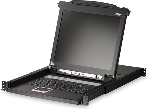 ATEN 17-Inch LCD Console Support USB and PS2 CL1000M (Black) in Saudi Arabia