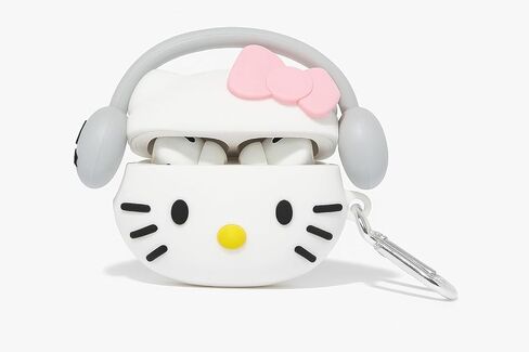 حافظة لجهاز AirPods Pro 3 مع طقم منظف Cartoon Kawaii Soft 3D Silicone Case واقية متوافقة مع Apple AirPods Pro 3rd Generation Earbud Cover مع سلسلة مفاتيح للنساء والفتيات والأولاد (كيتي وايت) in Kuwait