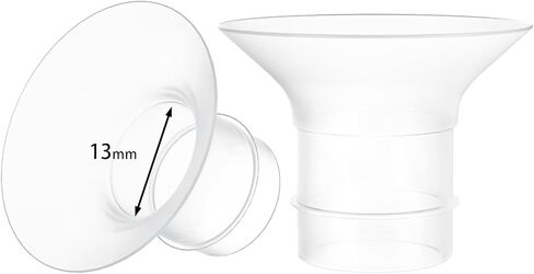 قطعتان من شفة 12 مم متوافقة مع Momcozy Air 1/W1/M9/M6/M5/V1 Pro/V2 Pro، من أجل Spectra/eufy/Medela/Elvie/Lansinoh/Paruu مع مضخة شفة/درع 24 مم، مجموعة أدوات ضخ شفة أساسية in Kuwait