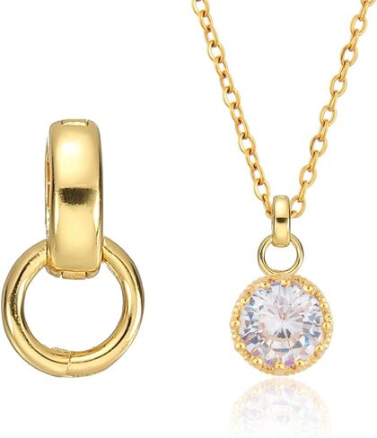 PATIKIL 2 Pcs Bails for Jewelry Making, 12.5mm Pendant Bail Connector Double Bail Clasps for Bracelet Necklace Pendants Dangle Charm DIY Craft, Gold in Saudi Arabia