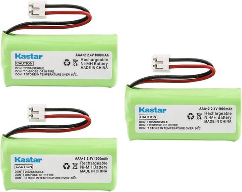 بديل Kastar 3 قطع بديلة لـ Vtech 8300 / BATT-6010 / BT18433 / BT184342 / BT28433 / BT284342 / 80-1326-00-00/80-1330-01-00/89-1335-00-00/89-1339-01/89-1344-01 / AT3201 / TL86009 in Saudi Arabia