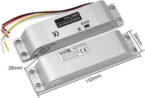 قفل الترباس الكهربائي DC12V فشل آمن وضع NC قفل باب مزلاج إلكتروني مع وظيفة تأخير لنظام التحكم في الوصول in Kuwait