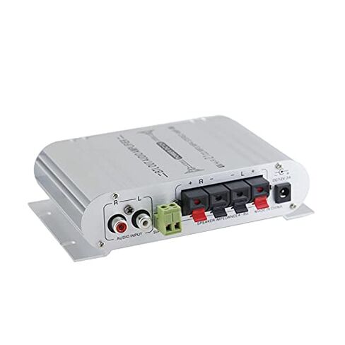 2.1 Channel Mini Amplifier, 20W+20W+40W Hi-Fi Power Amplifier, DC 12V 2A Subwoofer Amp Stereo, Bass Treble RCA Input Audio for CD MP3 MP4 PC Car Home Speaker in Saudi Arabia
