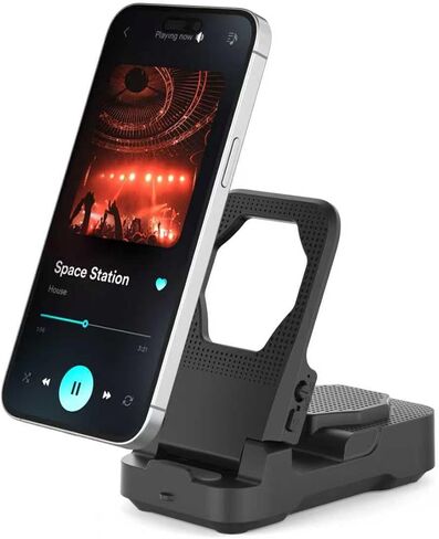 مكبر صوت بلوتوث مزود بمستشعر للهاتف المحمول (أسود) in Kuwait