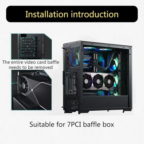 Vertical Graphics Card Bracket PCIE4.0 X16 GPU Holder PC Layout Easy Installs for Wide Motherboards and Cases Vertical GPU Holder in Saudi Arabia