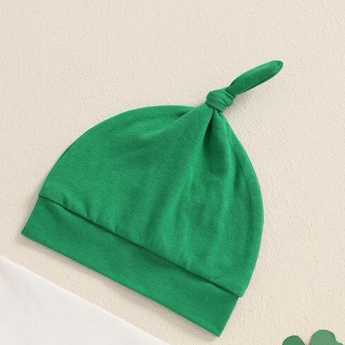 Suolongsama St Patricks Day بيبي بوي الزي كم طويل رسالة شامروك رومبير فستان أطفال مع سروال داخلي قبعة 3 قطعة ملابس الربيع الأيرلندية in Kuwait