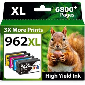 Starink Compatible 962XL Ink Cartridges Combo Pack, Replacement for HP 962XL Ink, Replacement for HP 962 Ink, Compatible with HP OfficeJet Pro 9010 9015 9018 9020 9025 Printers, 4 Pack, Latest Chip in Saudi Arabia