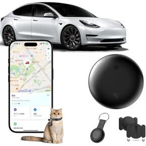 جهاز تعقب GPS للسيارة للمركبات، جهاز تعقب GPS يعمل مع Find My (iOS فقط)، محدد موقع السيارة لمنع فقدانها مع تطبيق للسيارات والحيوانات الأليفة (أسود) in Kuwait