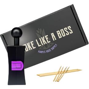 Purple Rose Supply Compression & Packing Tool | Precision Filler for 1 1/4 Size Shells – Enhances Burn Duration & Flow | 3-Step System: Compress, Set, Release | Mess-Free, Efficient Use in Saudi Arabia