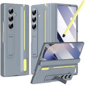 حافظة NINKI لهاتف Samsung Galaxy Z Fold 7 مع حامل قلم S وقلم، وواقي شاشة غير مرئي بمسند وغطاء هاتف حامل مقاوم للسقوط لهاتف Samsung Z Fold 7 مع فتحة قلم S - أزرق ملكي in Kuwait