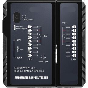 اختبار كابل الشبكة، CAT5E CAT6 CAT6A CAT7 RJ45 كابل شبكة LAN 8P8C POE RJ11 اختبار استمرارية خط الهاتف (أحمر) in Saudi Arabia