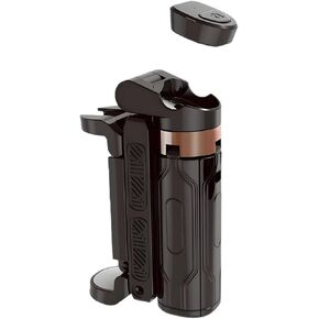 15.7 in Mini Tripod with Integrated Wireless Remote, Portable Selfie Stick, 360° Adjustable for Live Streams and Photography, Black Alloy in Kuwait