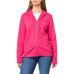 Nautica Women's Solid Zipper Long Sleeve Hoodie Sweatshirt in Saudi Arabia