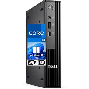 كمبيوتر ديل برو مايكرو، انتل كور i5-12400 (بيتس i7-11700t)، ذاكرة وصول عشوائي 16 جيجا، 512 جيجا NVMe SSD، USB نوع C، مدمج AX WiFi، BT، منفذ عرض، HDMI، Windows 11 Pro - AI Copilot، سطح مكتب أسود in Kuwait