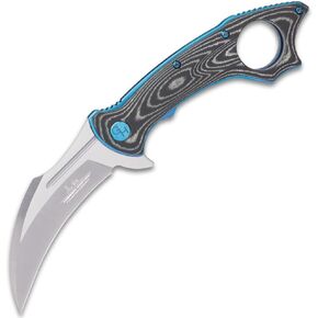 سكين جيل هيبن واربيرد القابل للطي | سكين تكتيكي صغير | 4.75 بوصة عند إغلاقها لتناسب الجيوب | شفرة من الفولاذ المقاوم للصدأ | حلقة مفتوحة | موازين بمقبض ميكارتا in Kuwait